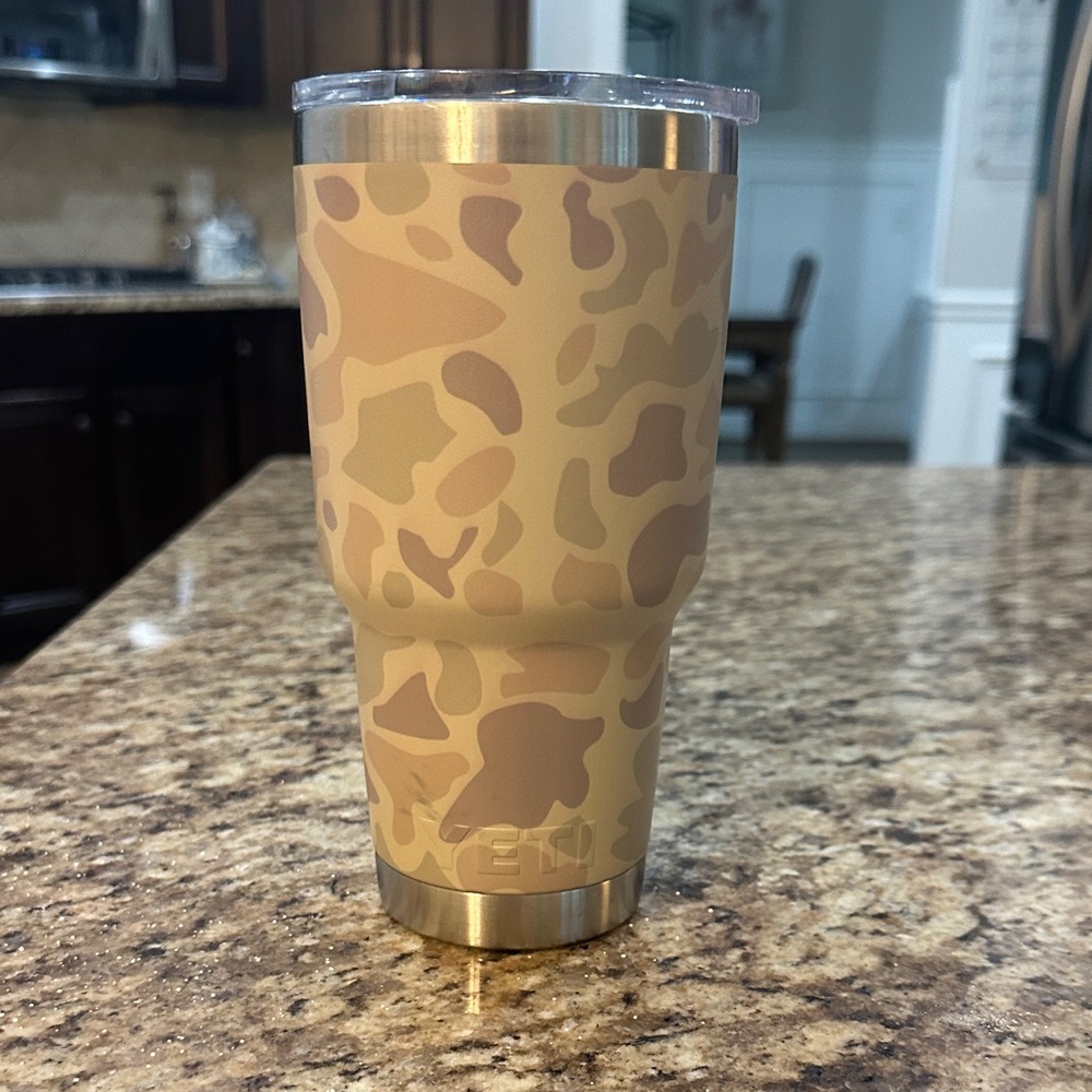 Tan Camo Insulated Tumbler